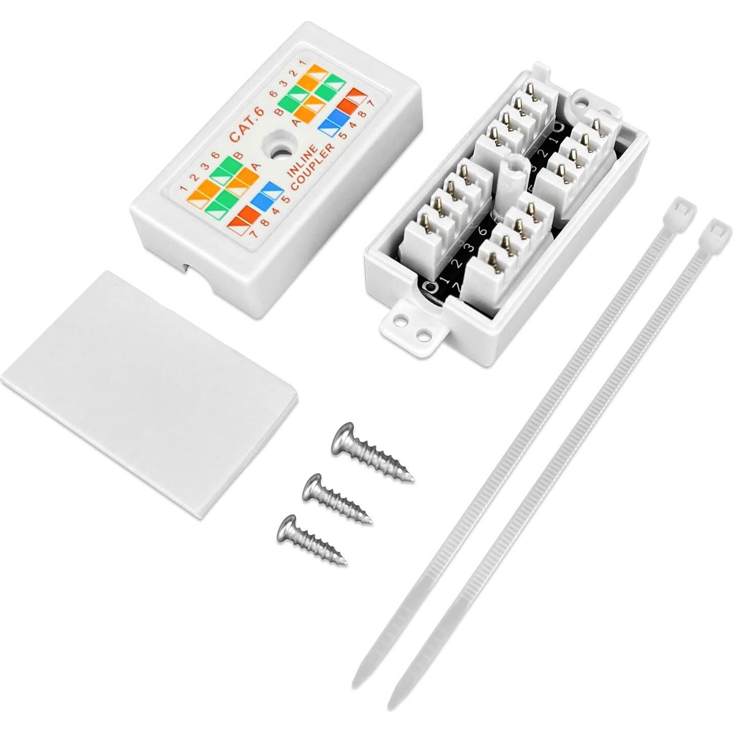 Caja de Conexión Ethernet Cat 6 NETECABLE Paquete de 5