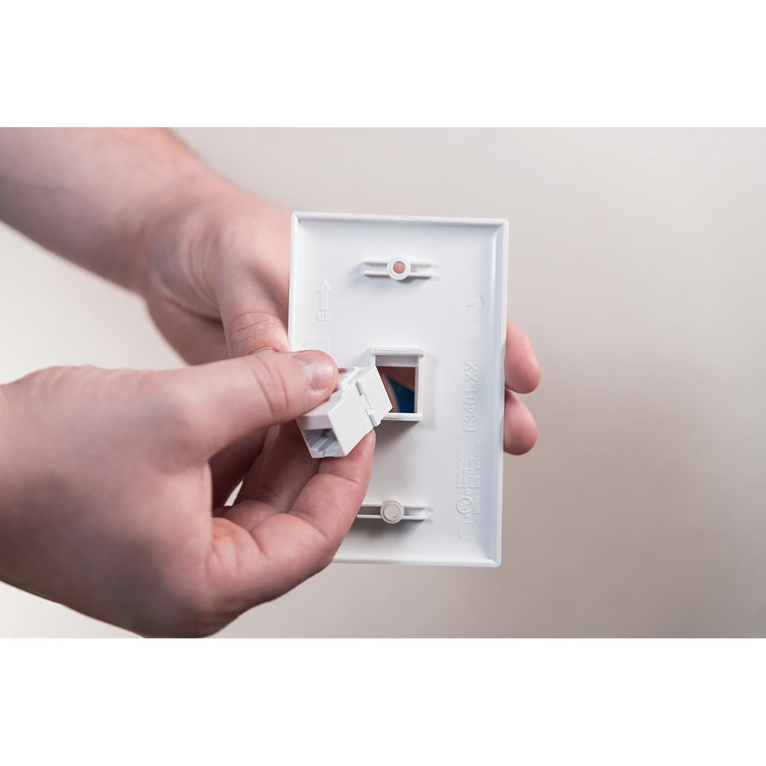 Acoplador Keystone Cat 6 On-Q WP3452WHV1 Blanco Alta Velocidad