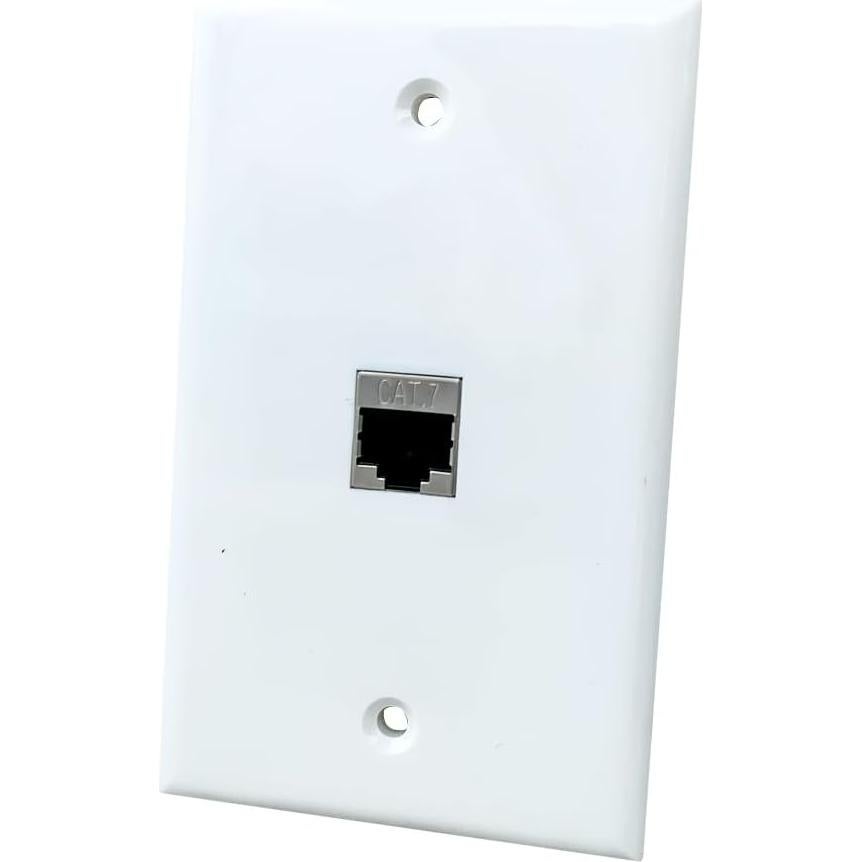 Placa de Pared Ethernet Cat7 BUPLDET Hembrado 10 Gbps