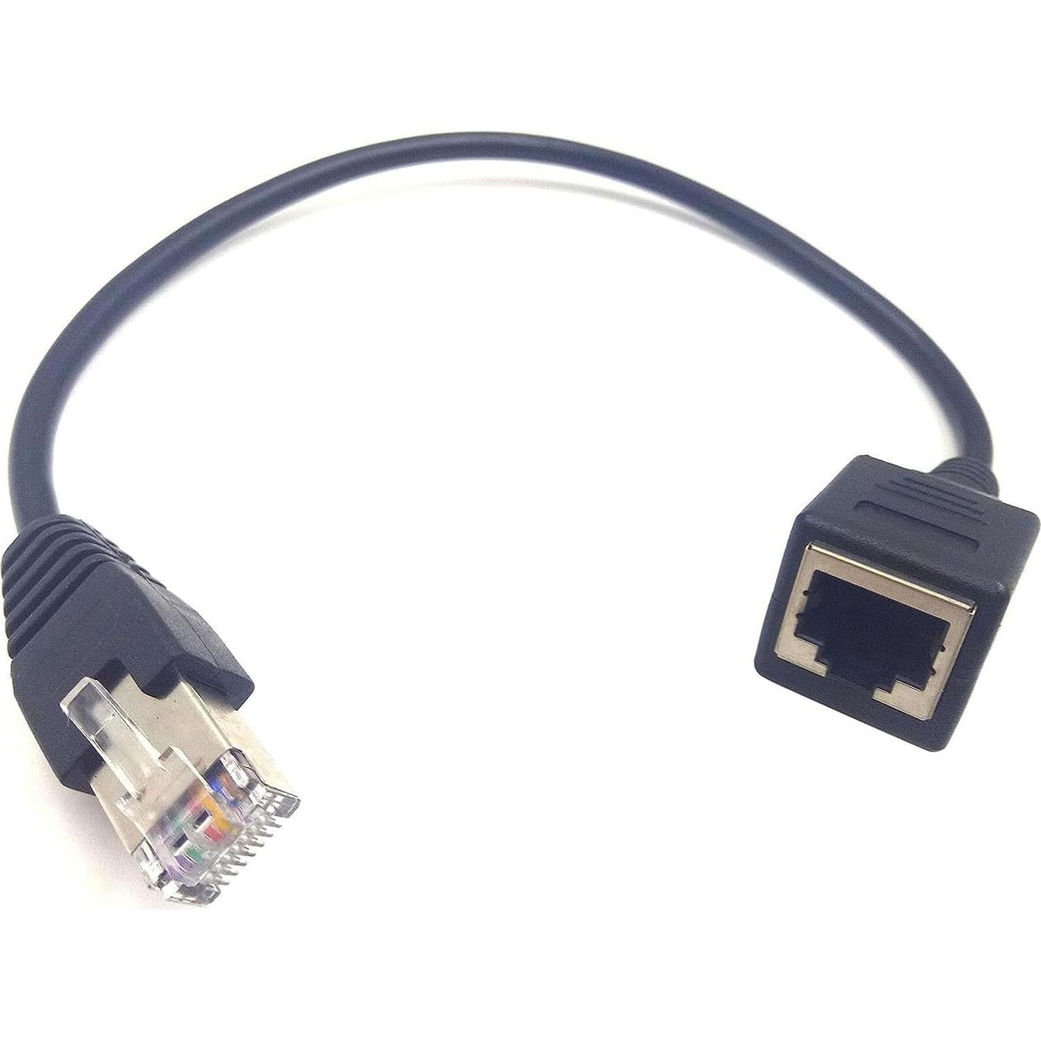 Cable de Extensión Ethernet Cat6 Haokiang RJ45 Macho a Hembra 30.48 cm