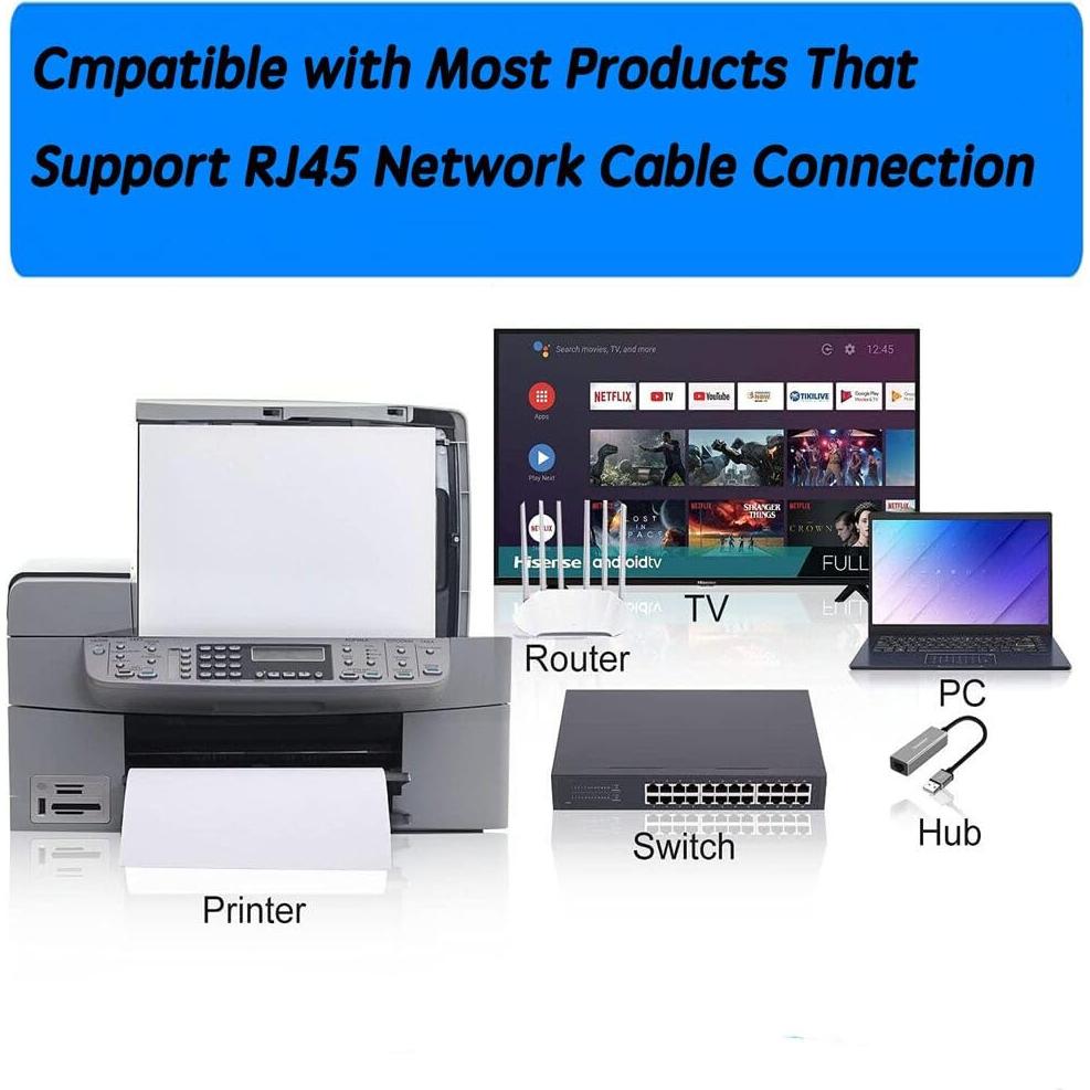 Acoplador Ethernet RJ45 Aoiutrn Paquete de 4 Hembra a Hembra