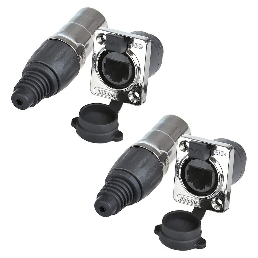 Conector RJ45 IP65 a Prueba de Agua Cat6 Anmbest 2 Unidades