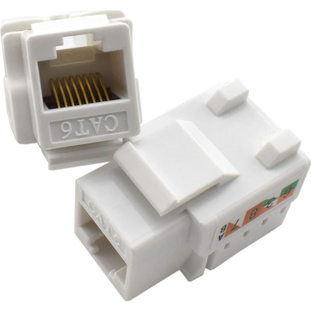 Placa de Pared Ethernet OZXNO CAT.6 RJ45 2 Puertos
