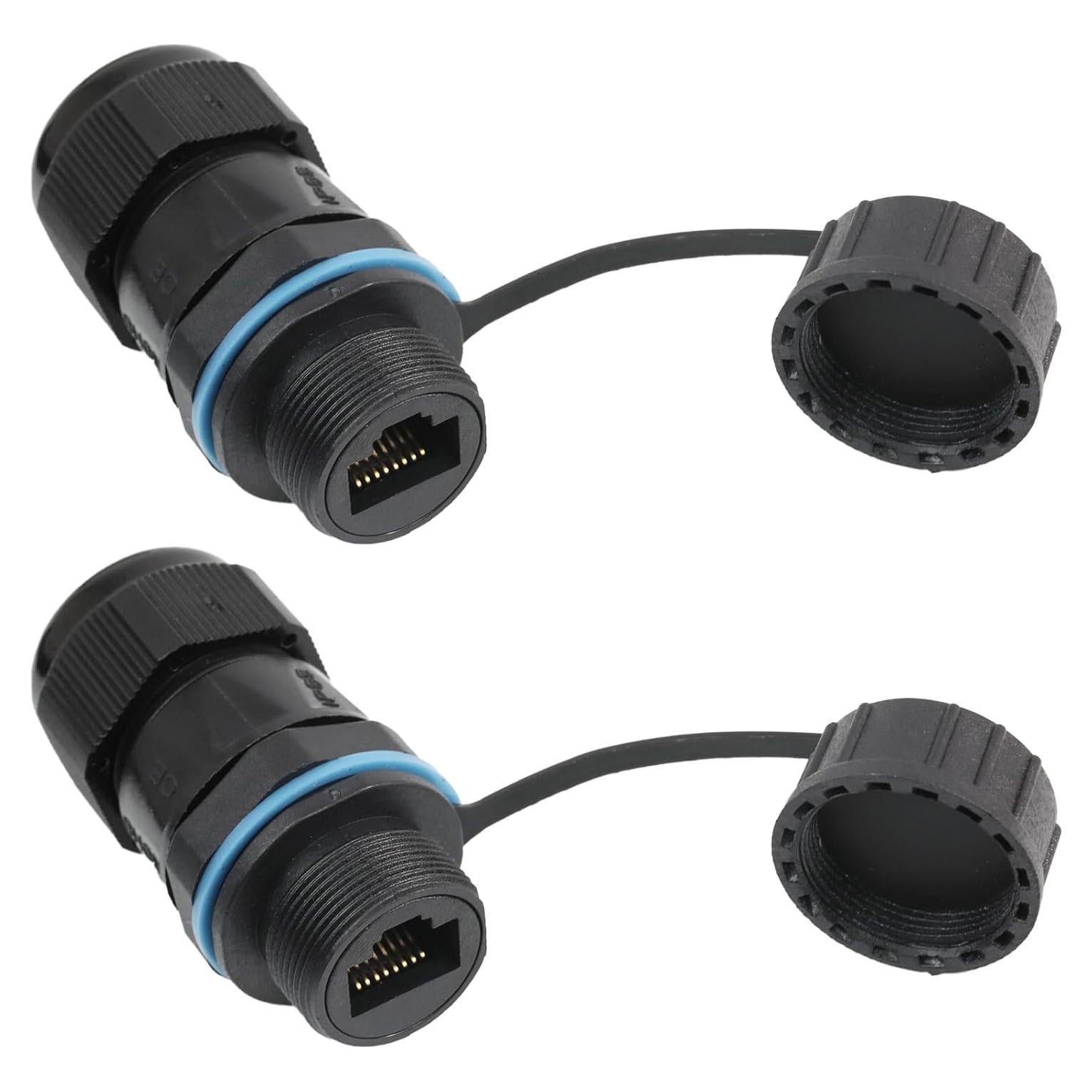 Acoplador RJ45 Impermeable PENGLIN 2PCS Cat6 Hembra a Hembra