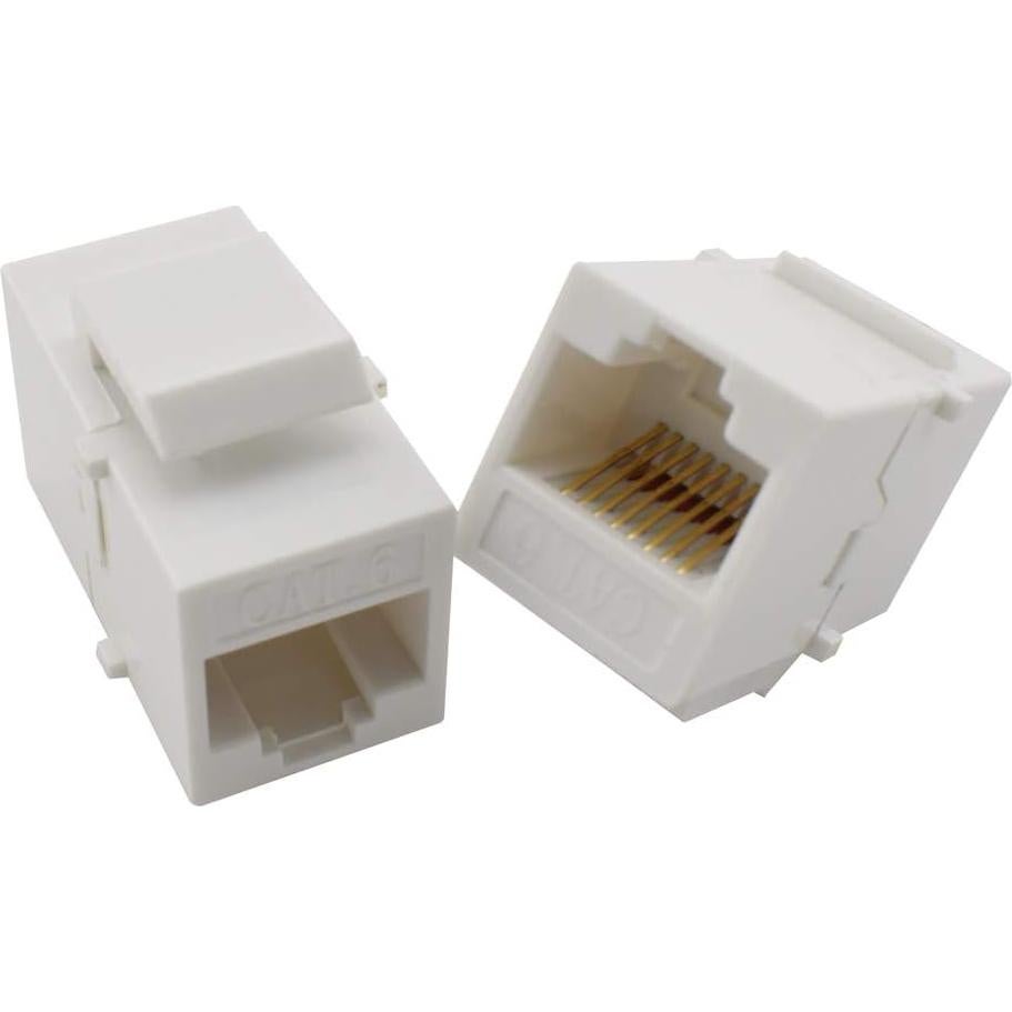 Placa de Pared Ethernet RJ45 OZXNO CAT.6 1 Puerto Paquete de 2