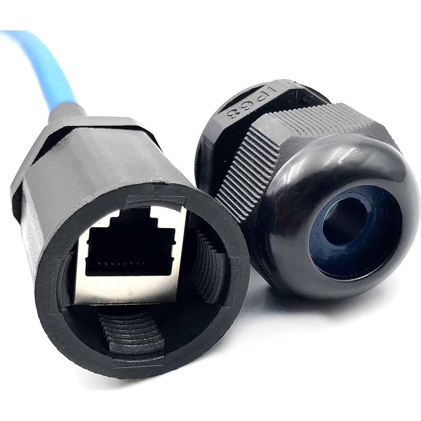 Conector RJ45 a Prueba de Agua DEVMO M20 Cat6 IP67 - 2 Pcs