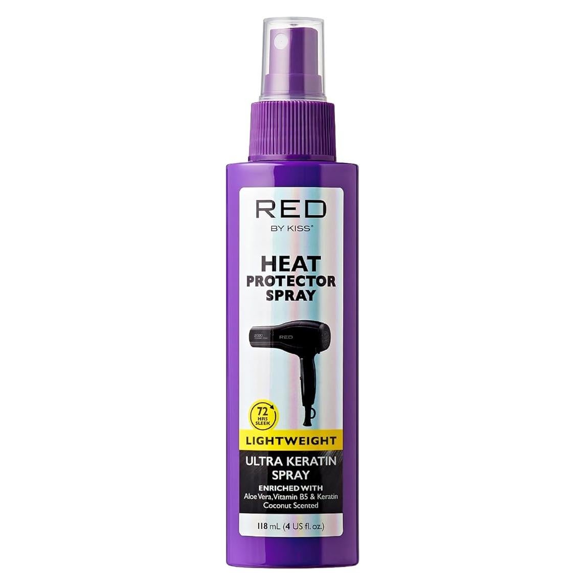 Spray Protector Térmico Red by Kiss 118 ml Queratina y B5