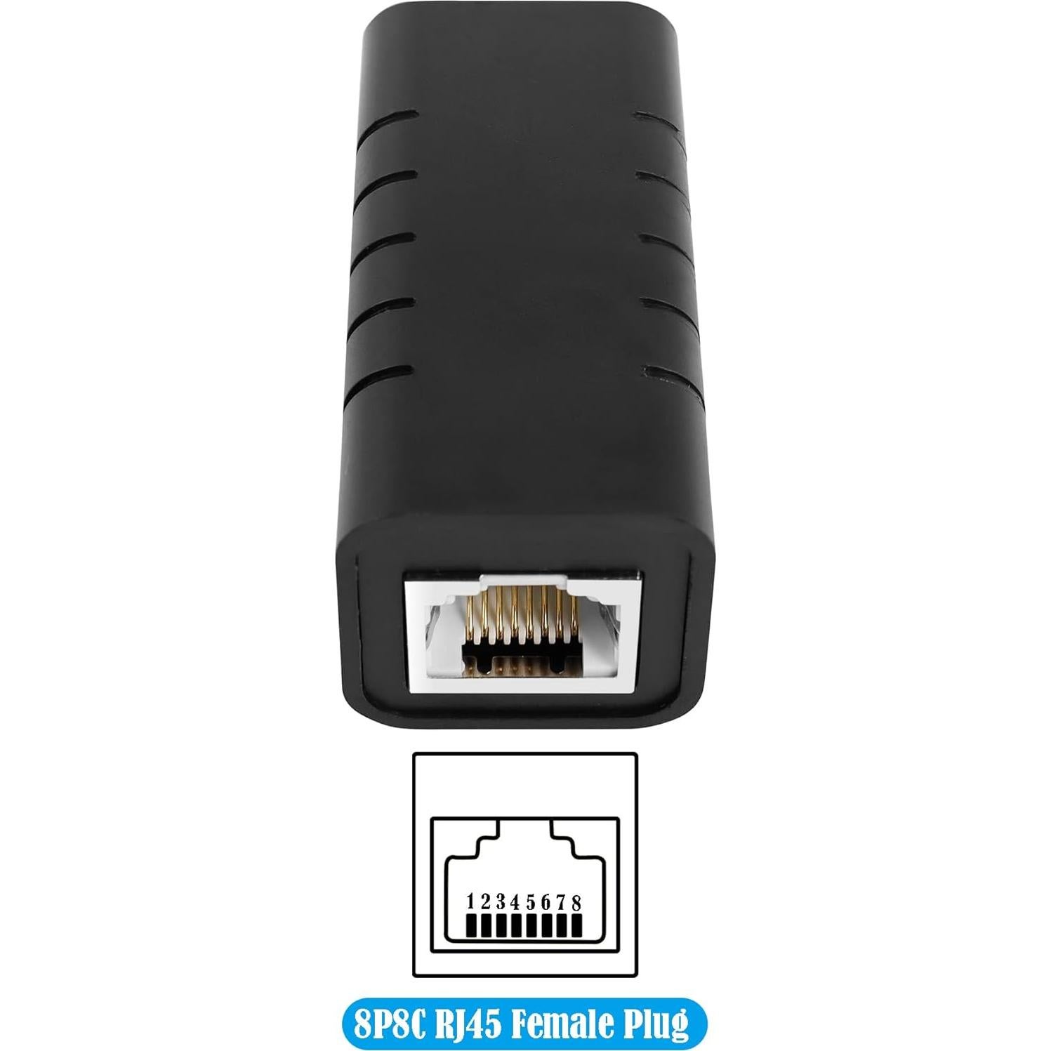 Protector de Sobretensión Ethernet RJ45 GINTOOYUN 2 Pcs