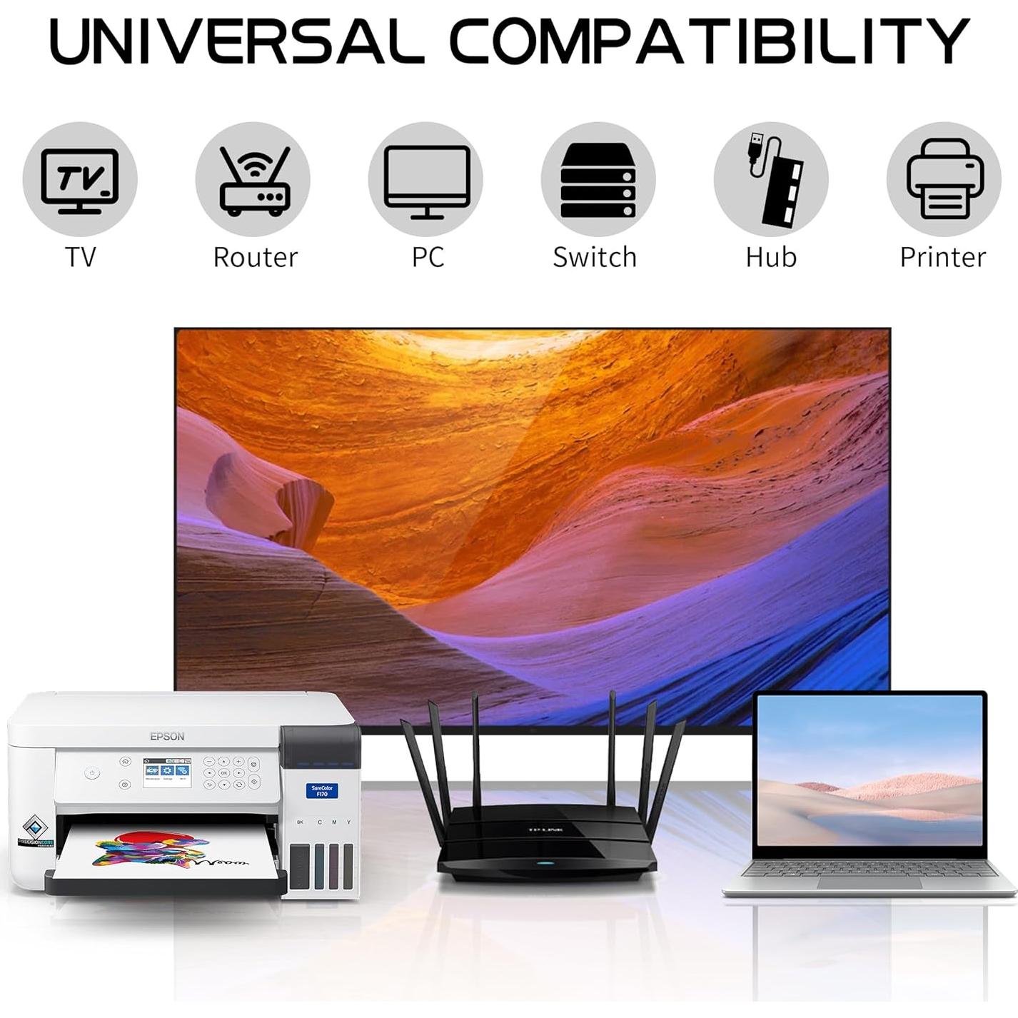 Extensor Ethernet RJ45 YACSEJAO 0.61M Cat6 Hembrado