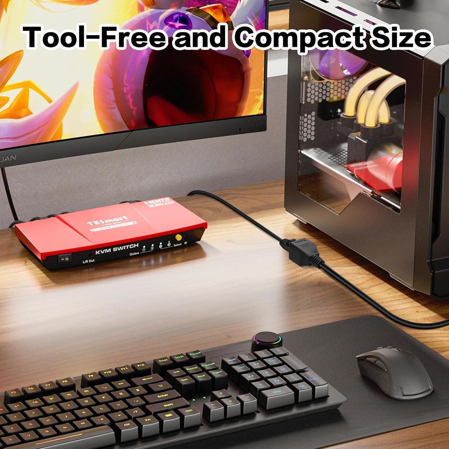 Extensor Ethernet RJ45 YACSEJAO 0.61M Cat6 Hembrado