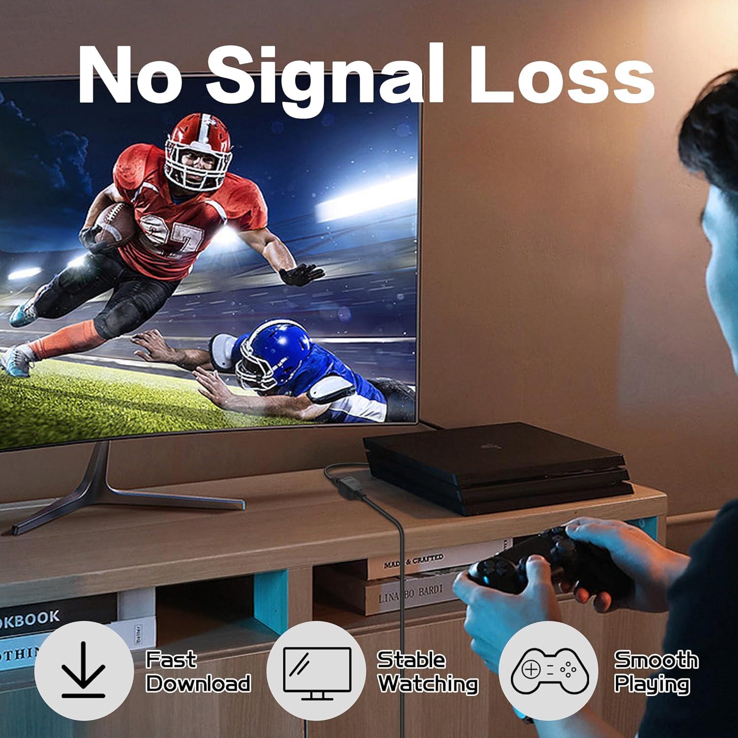 Extensor Ethernet RJ45 YACSEJAO 0.61M Cat6 Hembrado