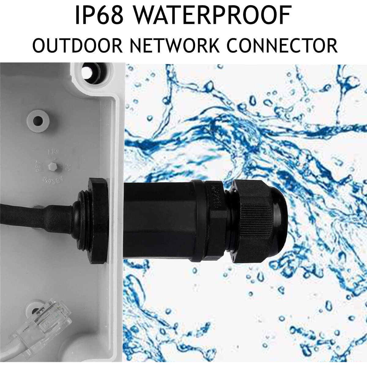 Conector RJ45 M20 Cat6 Blindado a Prueba de Agua PENGLIN 2PCS