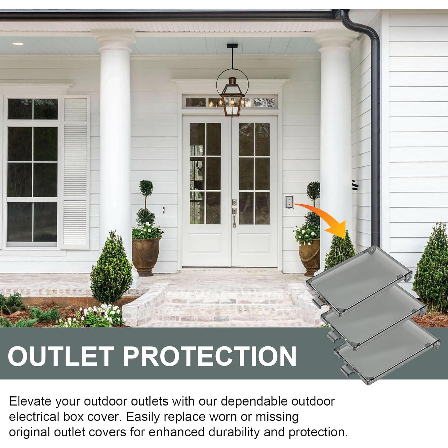 Cubierta de Salida Vertical ERETOW DBVC-1 para Exteriores - Paquete de 3