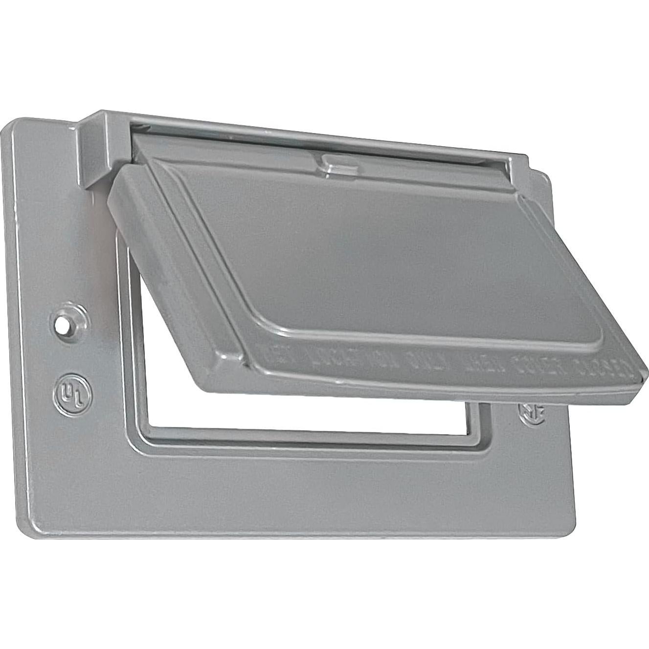 Cubierta de Enchufe GFCI Horizontal Sigma 14249 Gris 11.6x7.1cm