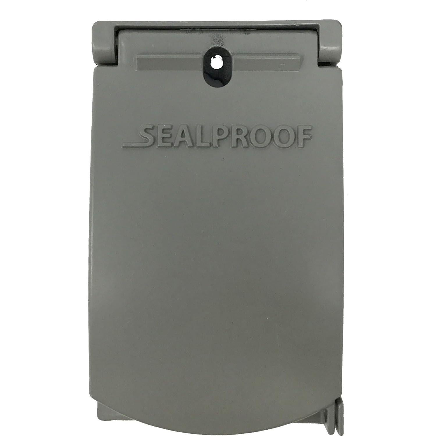 Cubierta de Salida Metálica Plana Sealproof 1-Gang Gris