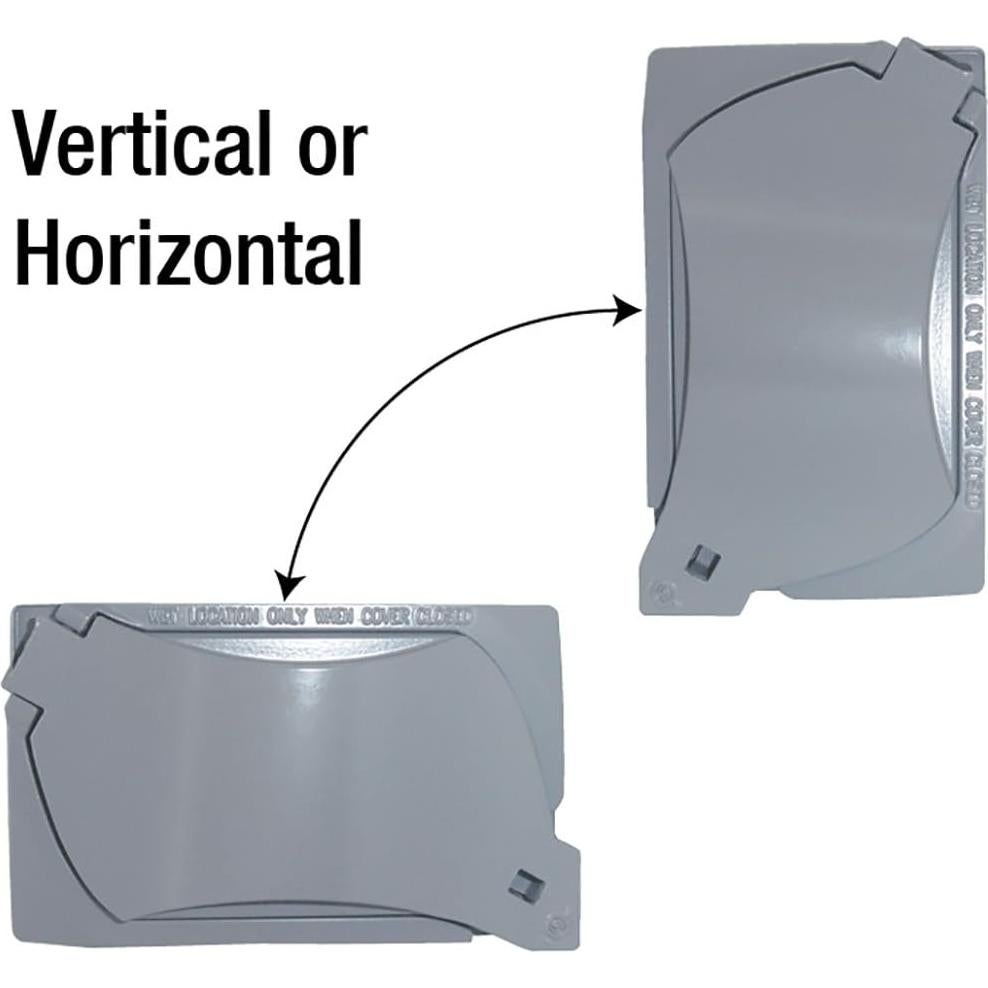 Cubierta Universal a Prueba de Climas Sigma 14147 1-Gang Gris