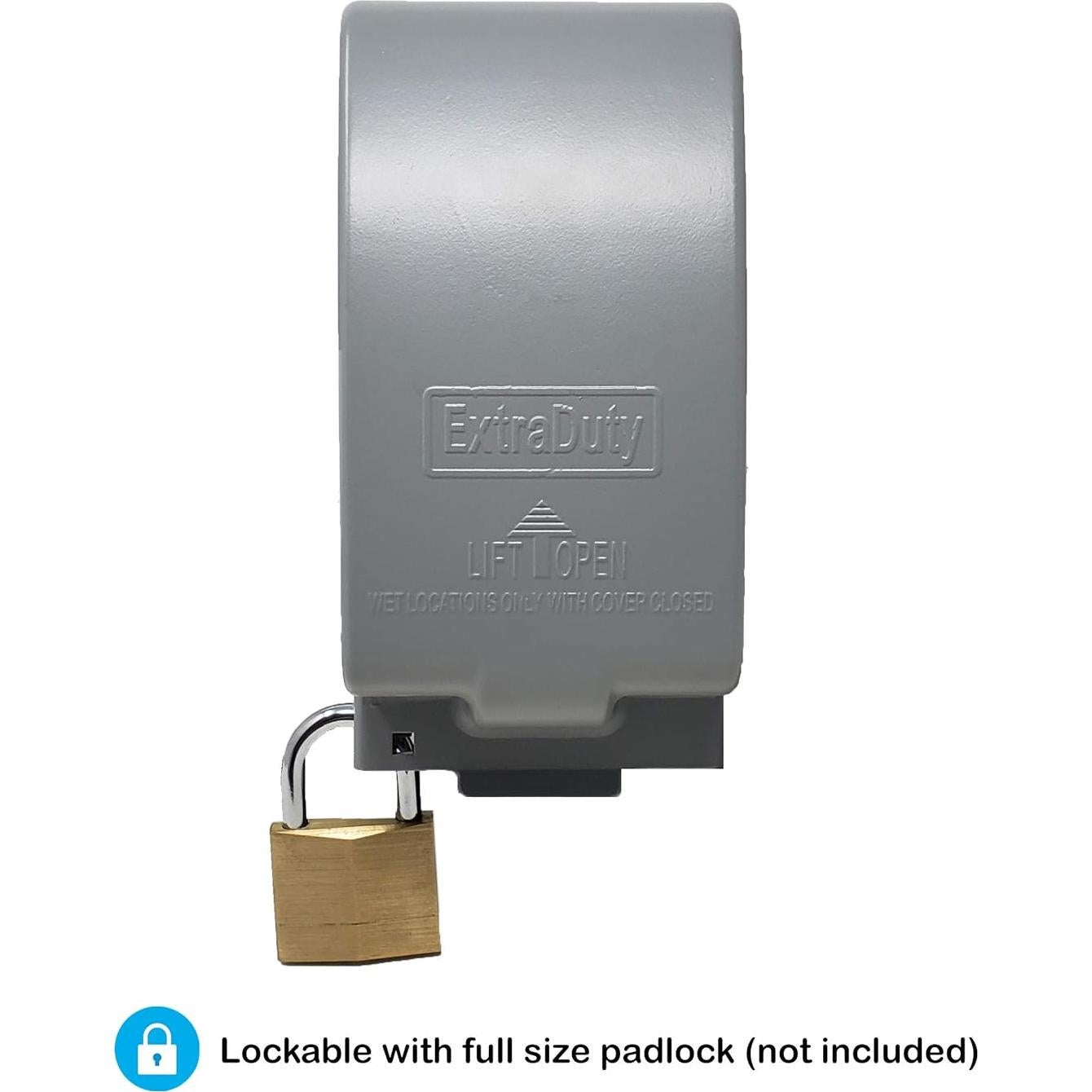 Cubierta de Receptáculo Exterior Metálica Sealproof 1-Gang Vertical