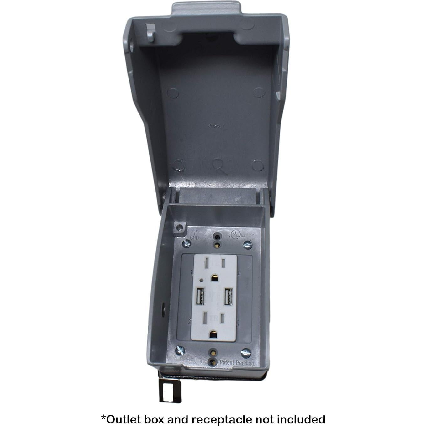 Cubierta de Receptáculo Exterior Metálica Sealproof 1-Gang Vertical