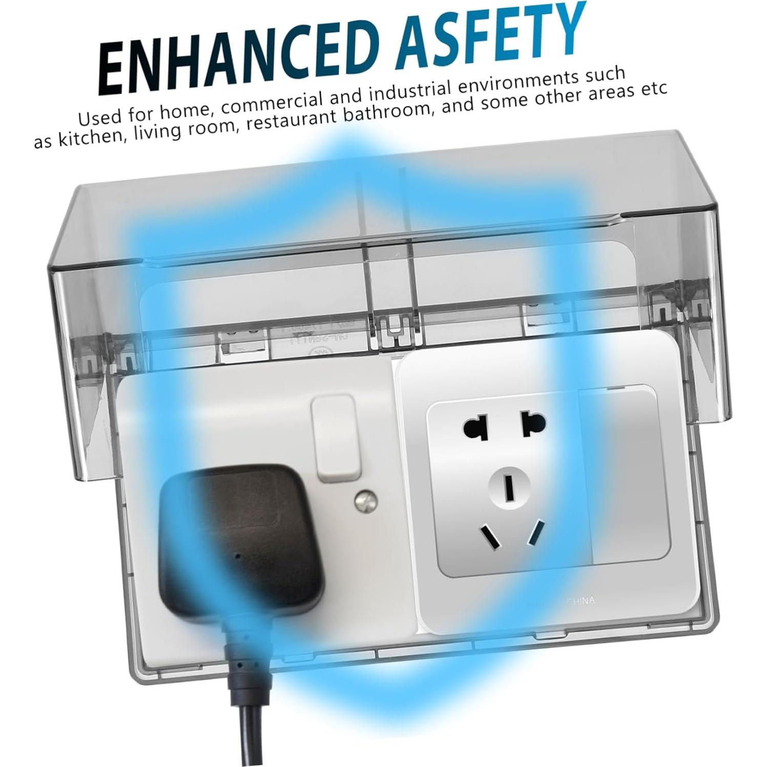 Cubierta a Prueba de Clima DOITOOL para Toma de Corriente 2 Gang