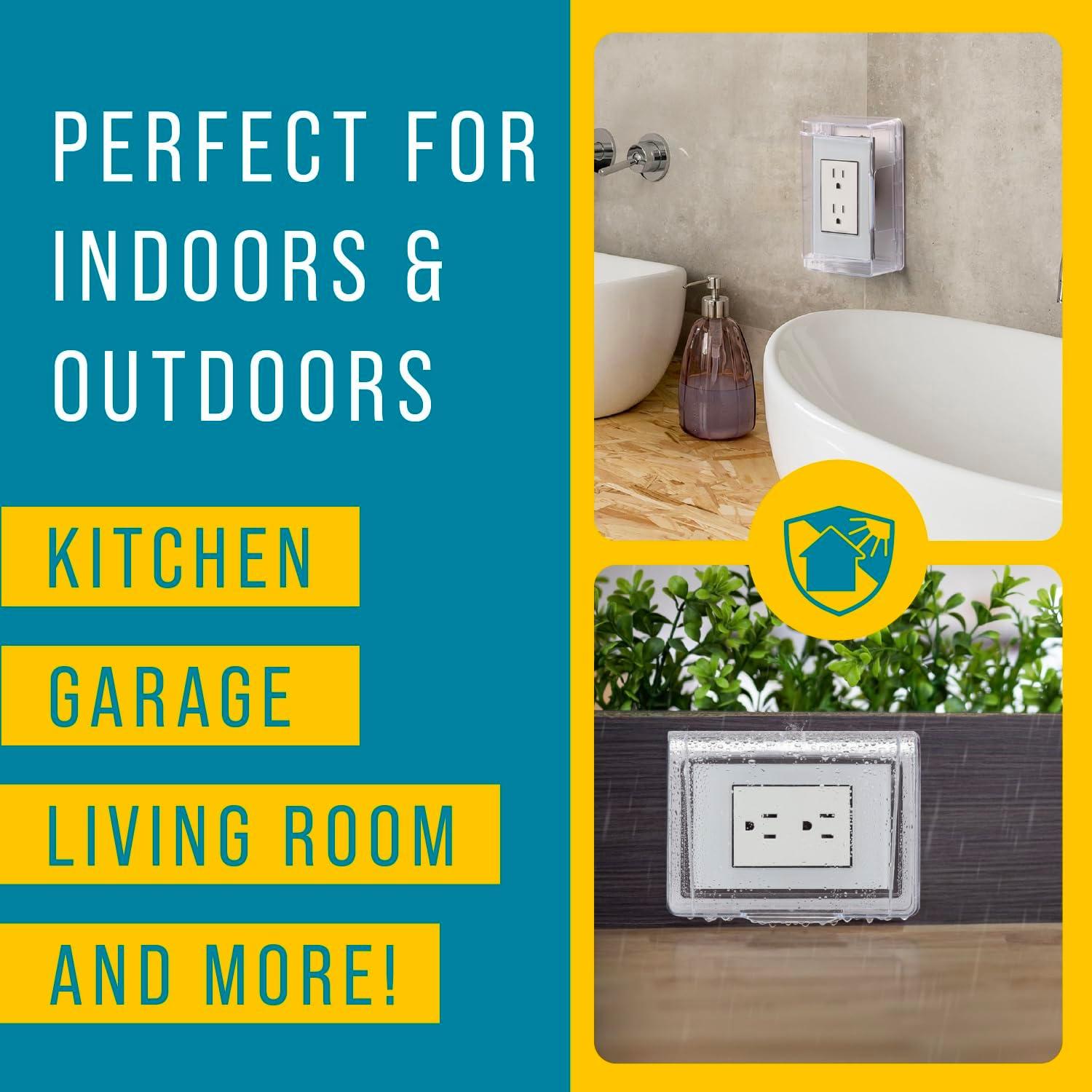 Cubierta de Enchufe Autoadhesiva Maplefield 16x12.7cm Transparente