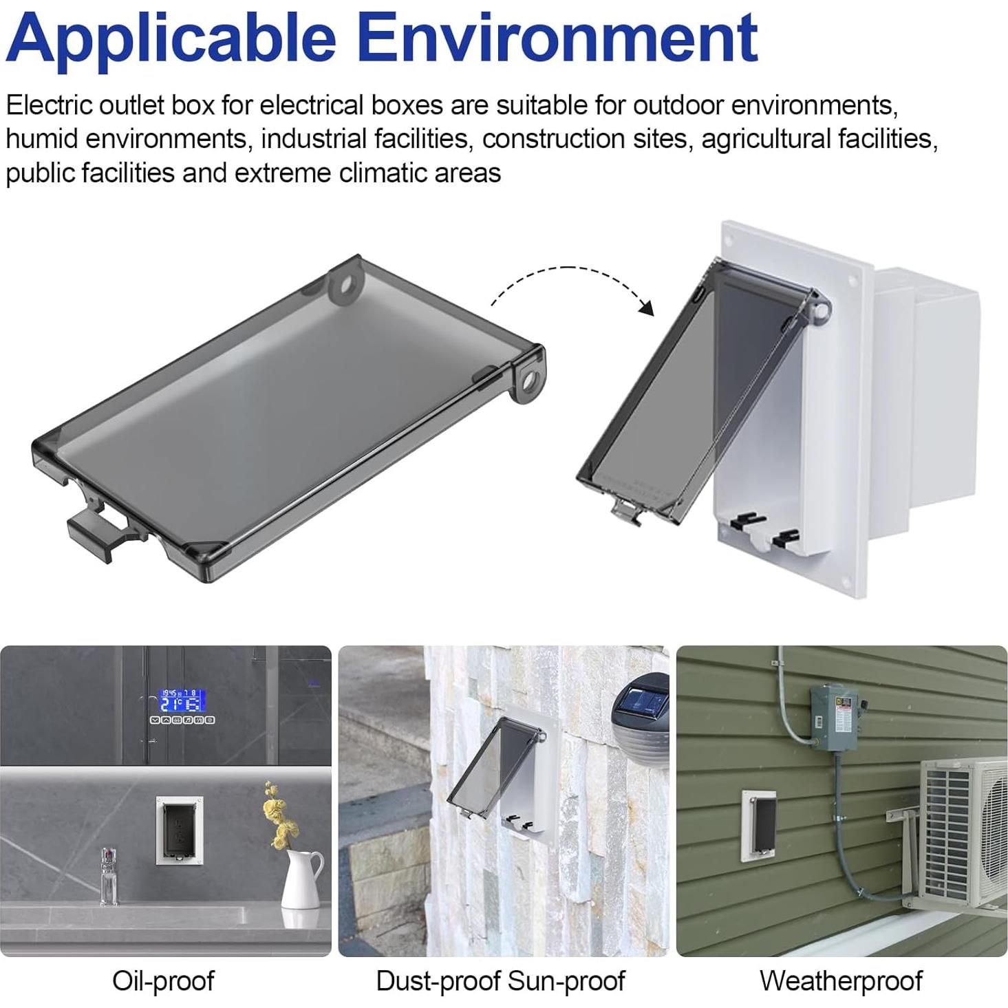 Cubierta de Caja de Salida Eléctrica DBVC-1 para Climas Extremos
