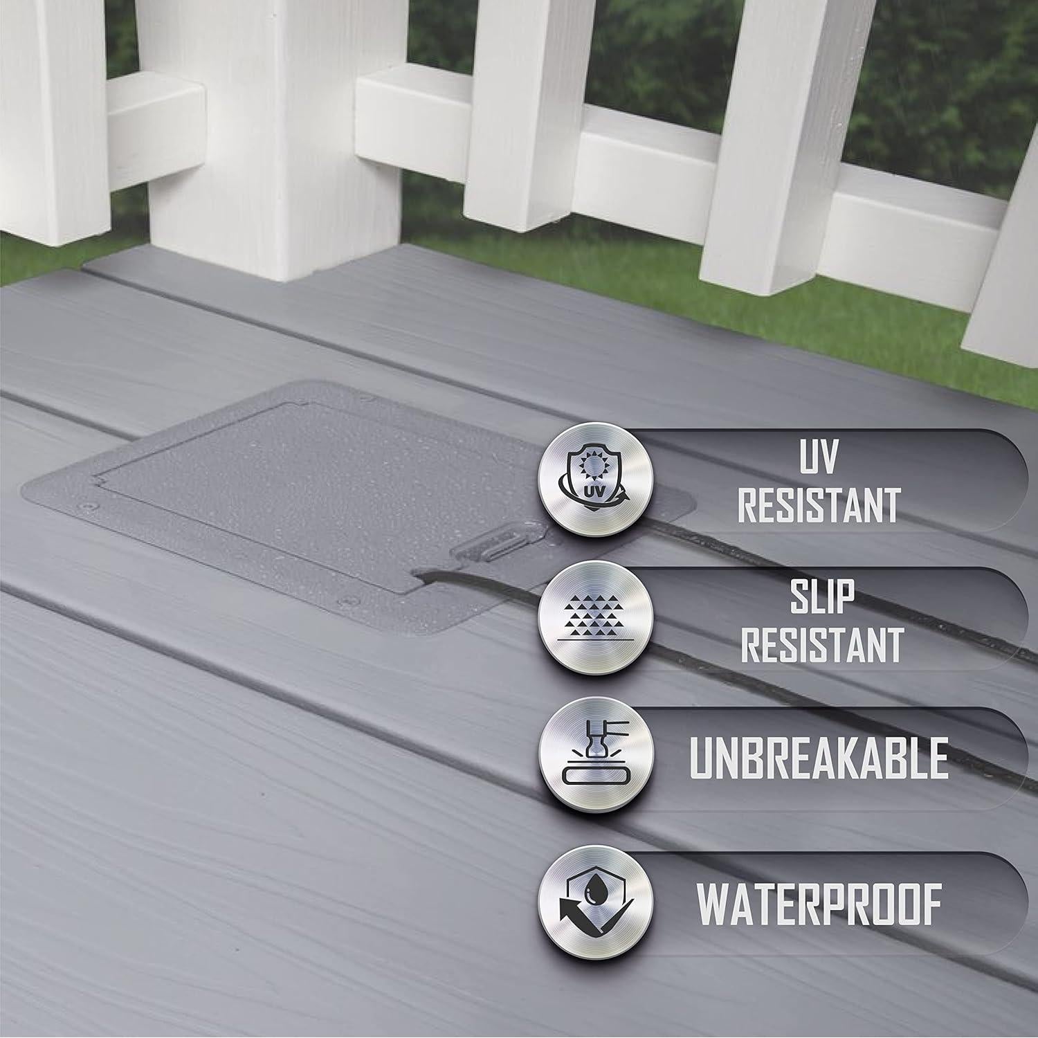 Cubierta de Enchufe Exterior TayMac DOC320G Gris 1 Gang