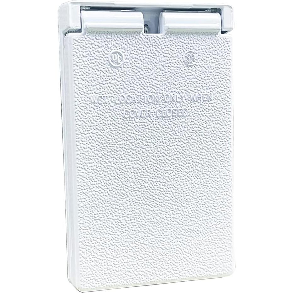 Cubierta GFCI Vertical Sigma 14248WH a Prueba de Clima Blanca