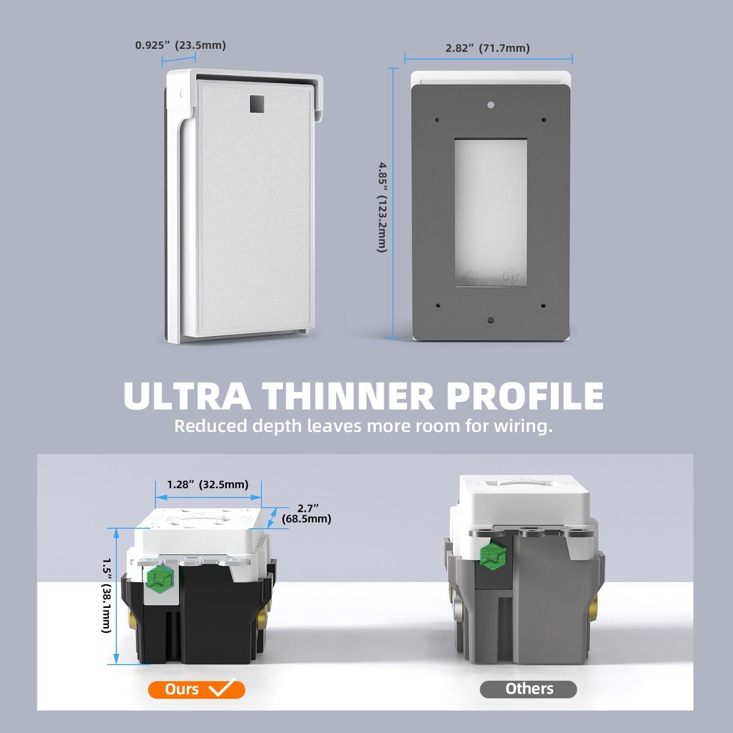 Toma de Corriente GFCI Exterior ELEGRP 15A con Cubierta
