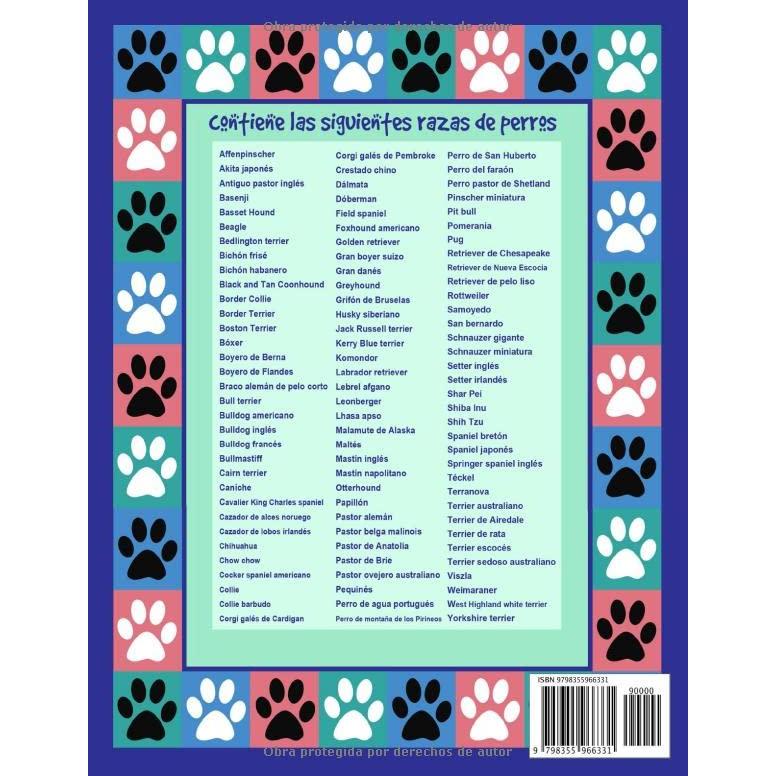 100 Perros Libro de Colorear (Spanish Edition)