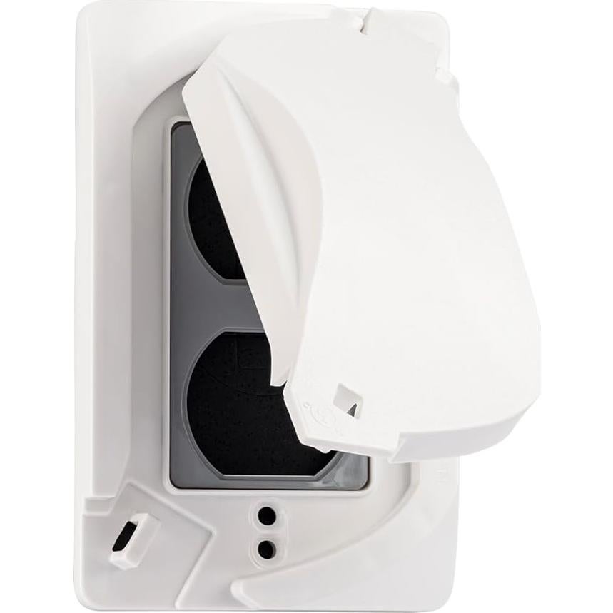 Cubierta de Salida a Prueba de Climas Sealproof 1 Gang Blanca