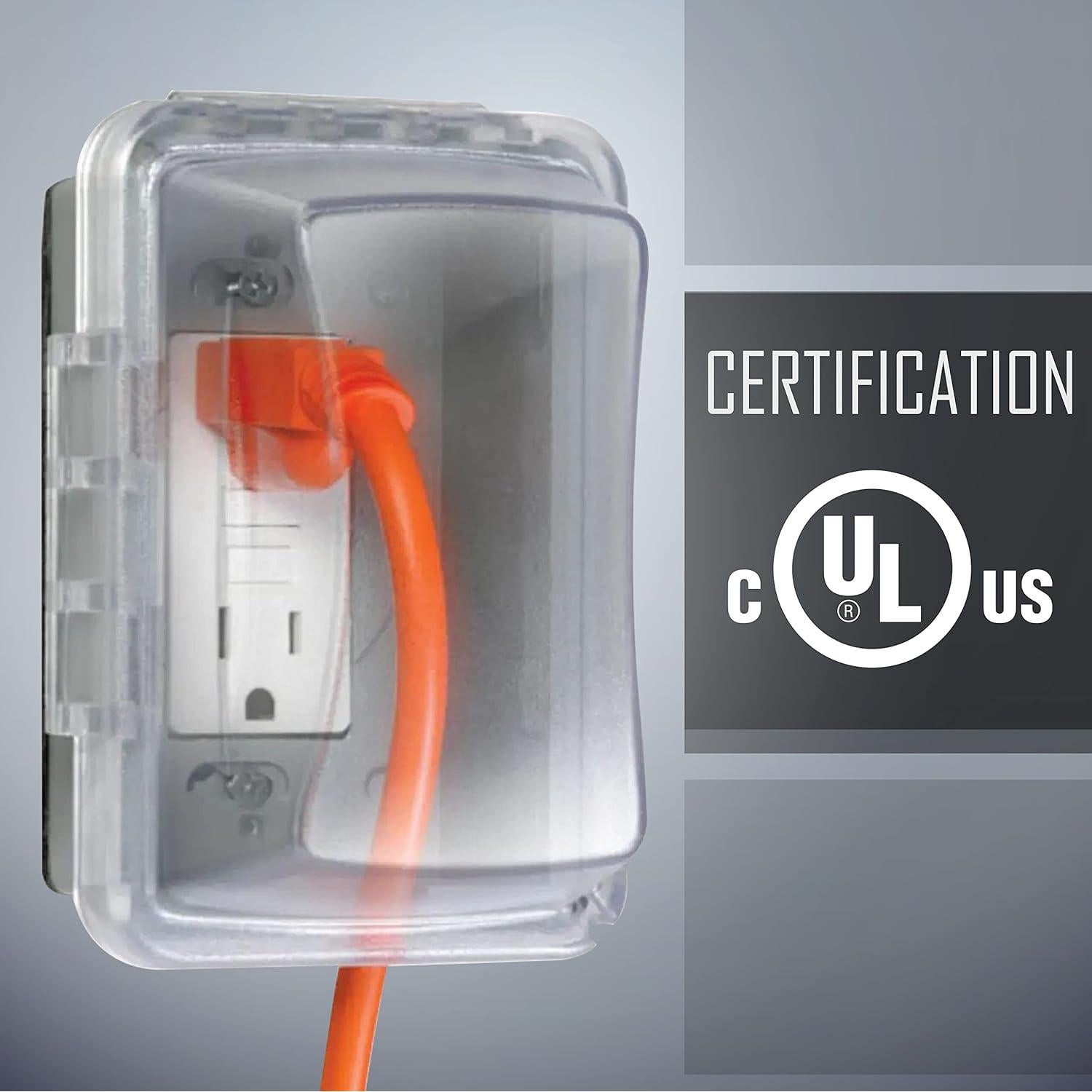 Cubierta a Prueba de Climas TayMac MM510C 1-Gang Clara 8.89 cm