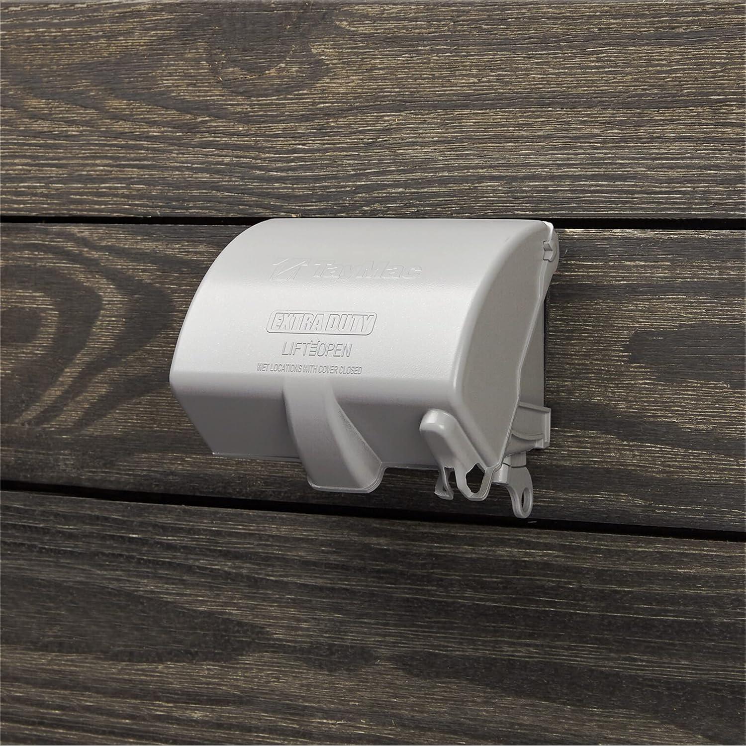 Cubierta de Salida Eléctrica TayMac MX4380S Gris 1-Gang Extra Duty