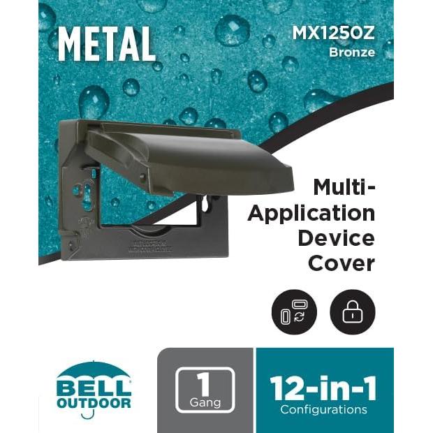 Cubierta a Prueba de Climas 1-Gang BELL MX1250Z Bronce