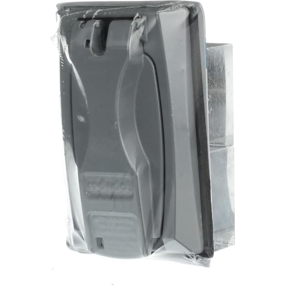 Cubierta Impermeable Thomas & Betts DCCU 1 Gang Plata