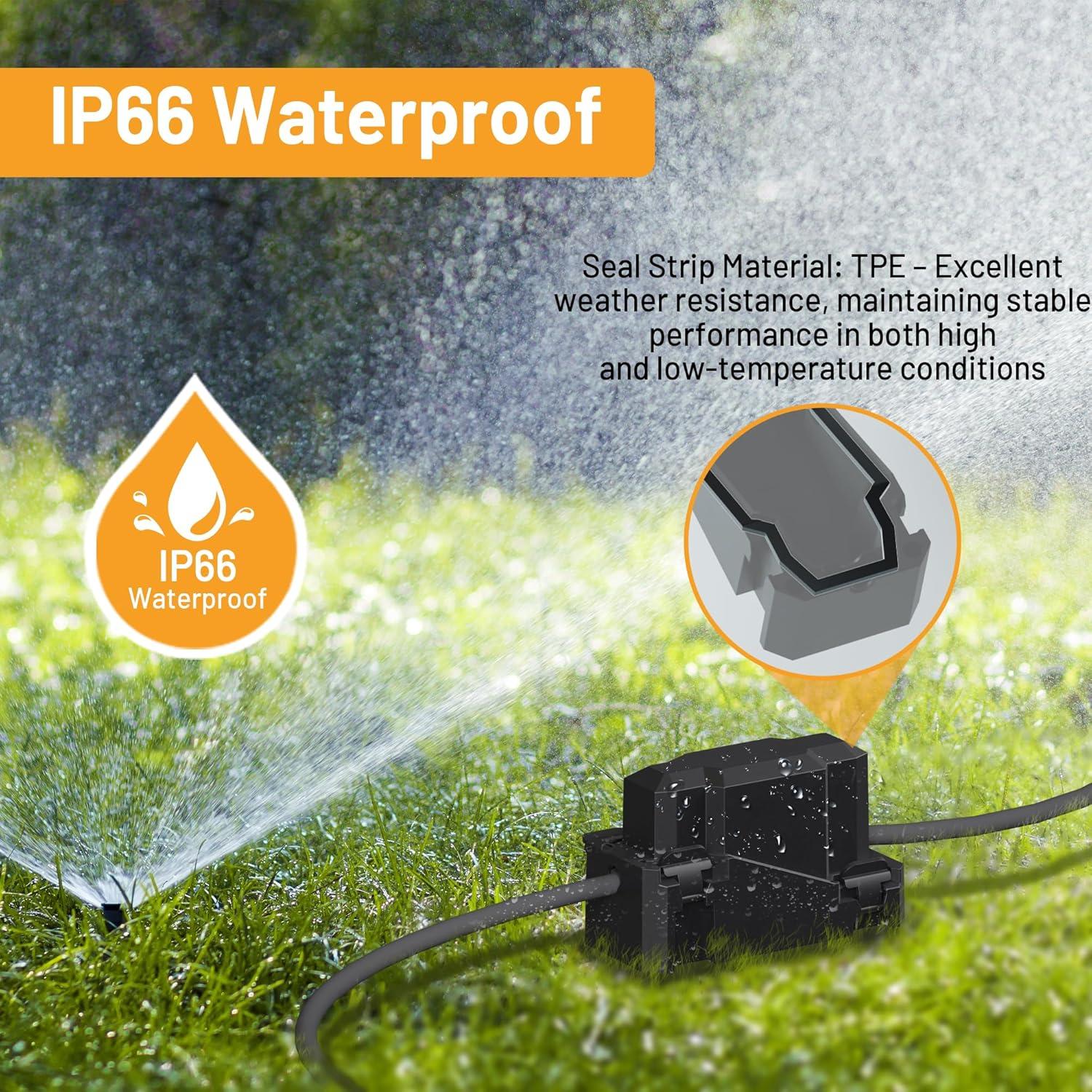 Caja de Conexión Eléctrica Exterior IP66 CFMASTER Negra