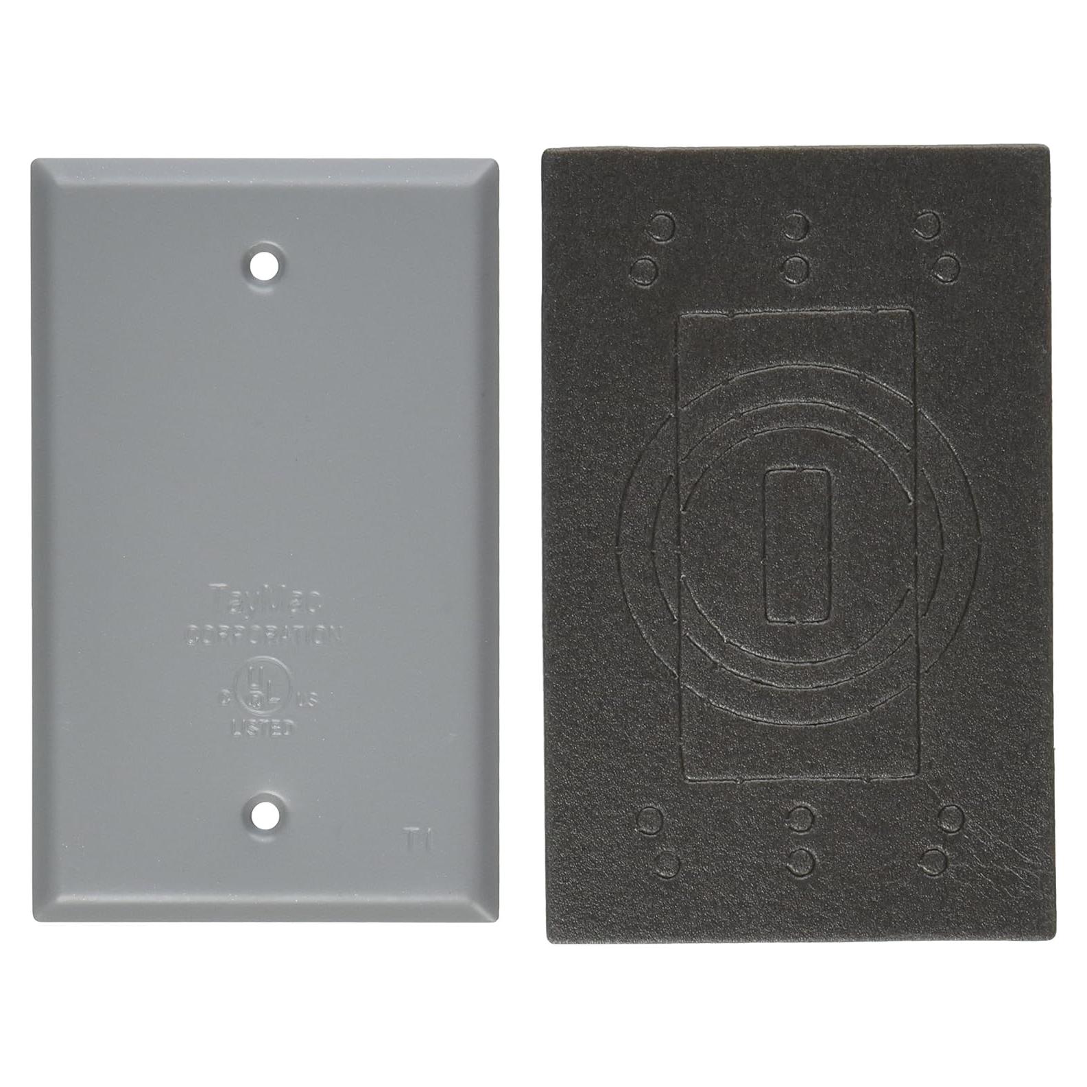 Tapa Metálica a Prueba de Climas TayMac BC100S 1-Gang Gris