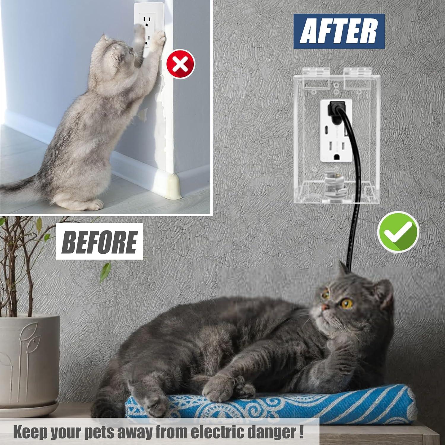 Caja de Cubierta de Enchufe Exterior GROWORD Acrílico Claro