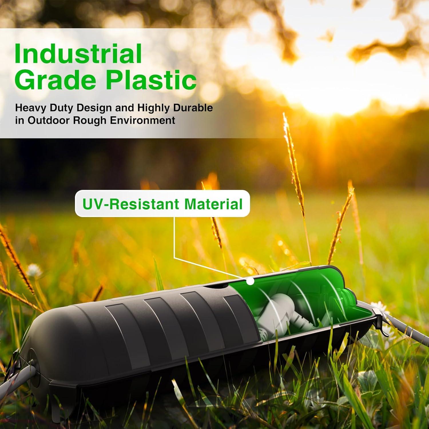 Cubierta de Seguridad para Cable de Extensión Flemoon IP44 Negra