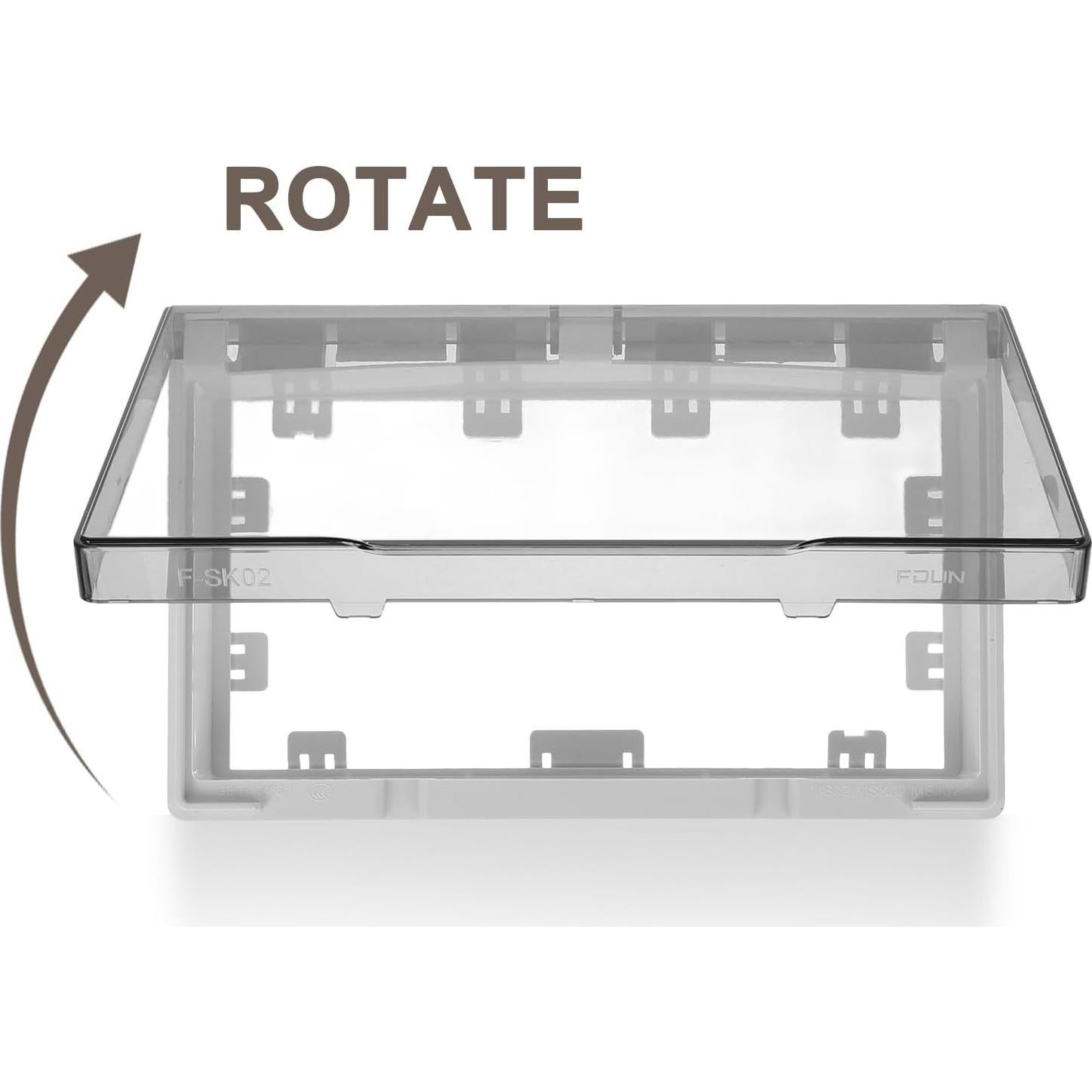 Cubierta de Enchufe Impermeable Toddmomy 20.3x12.2cm