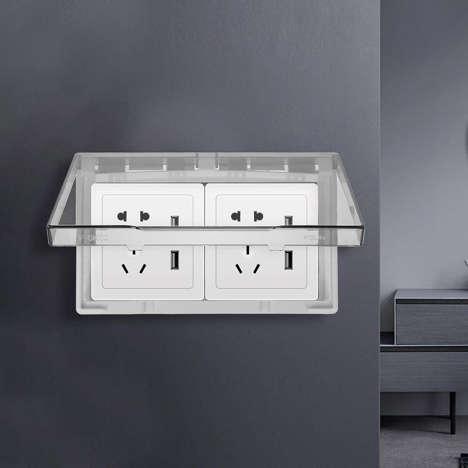 Cubierta de Enchufe Impermeable Toddmomy 20.3x12.2cm