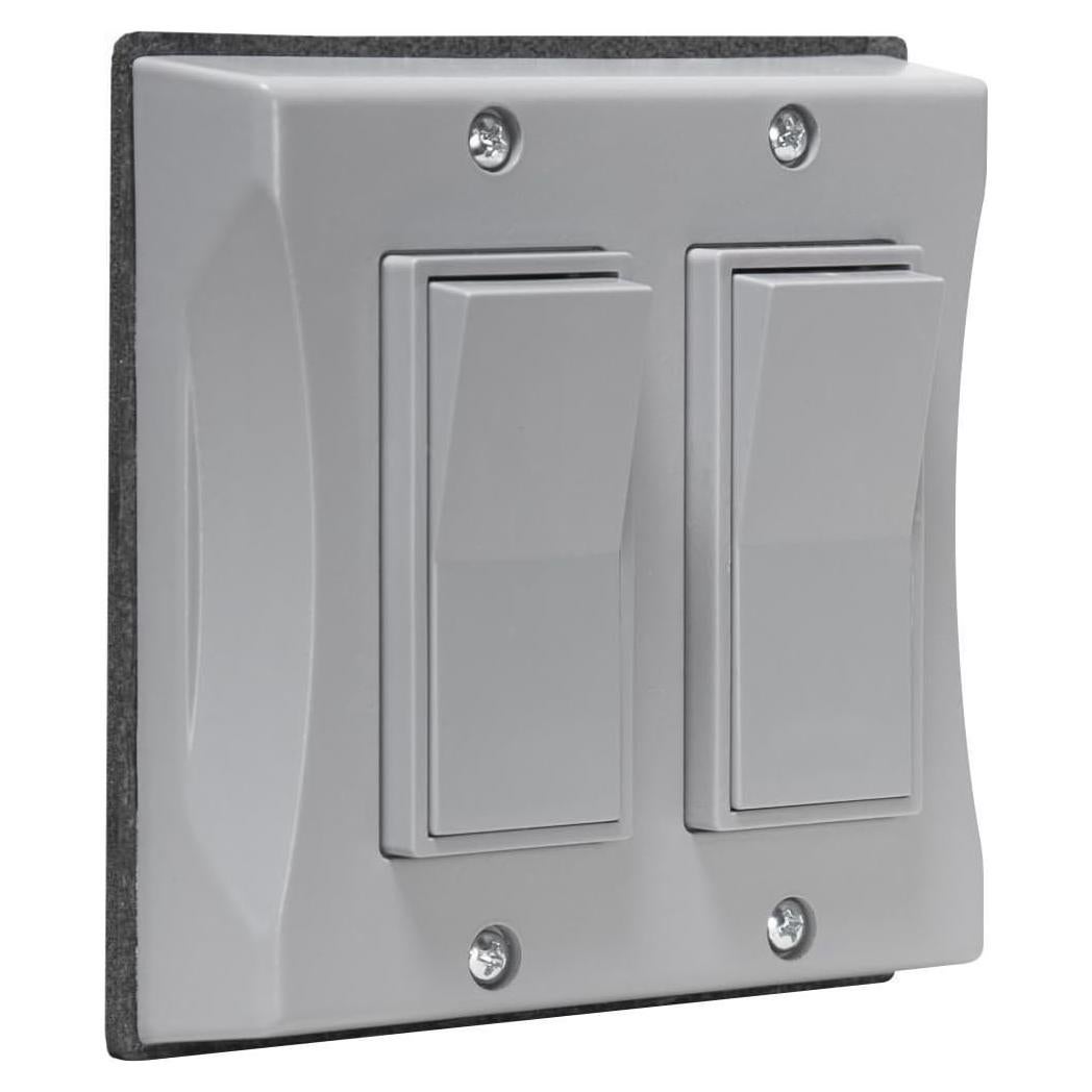 Cubierta a Prueba de Climas 2-Gang Hubbell Gris Decorador