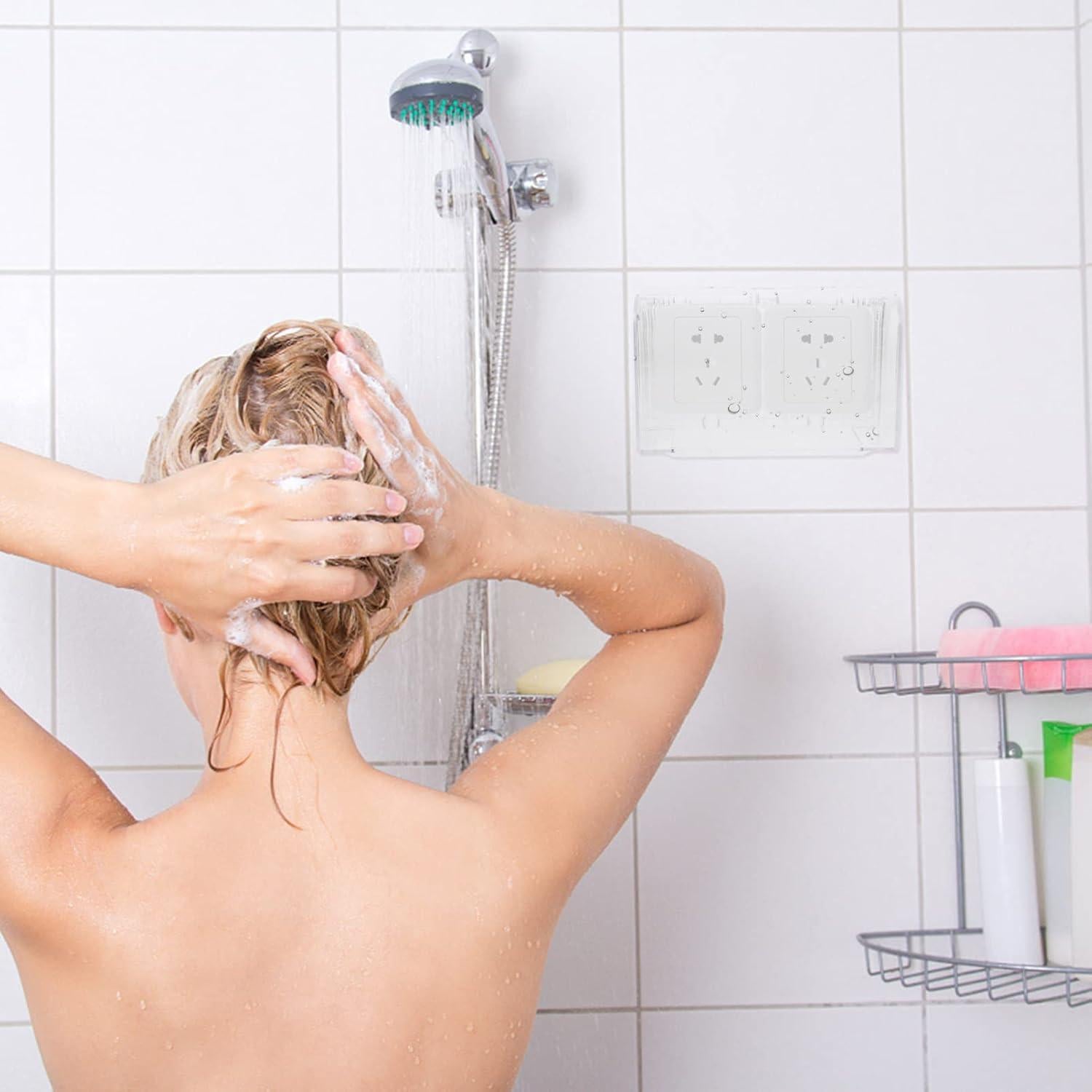 Cubierta de Enchufe Eléctrico Angoily 20.3x12.1 cm Transparente