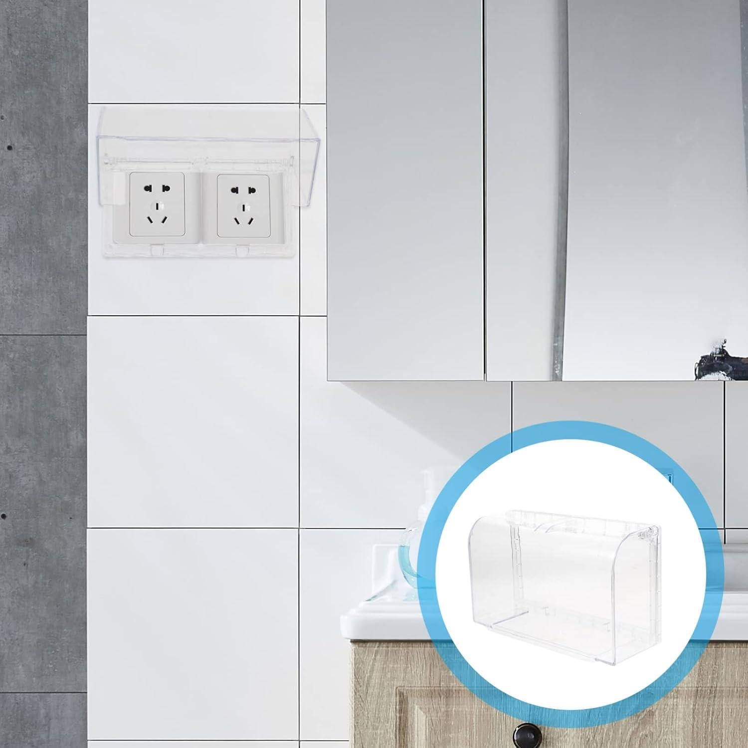 Cubierta de Enchufe Eléctrico Angoily 20.3x12.1 cm Transparente