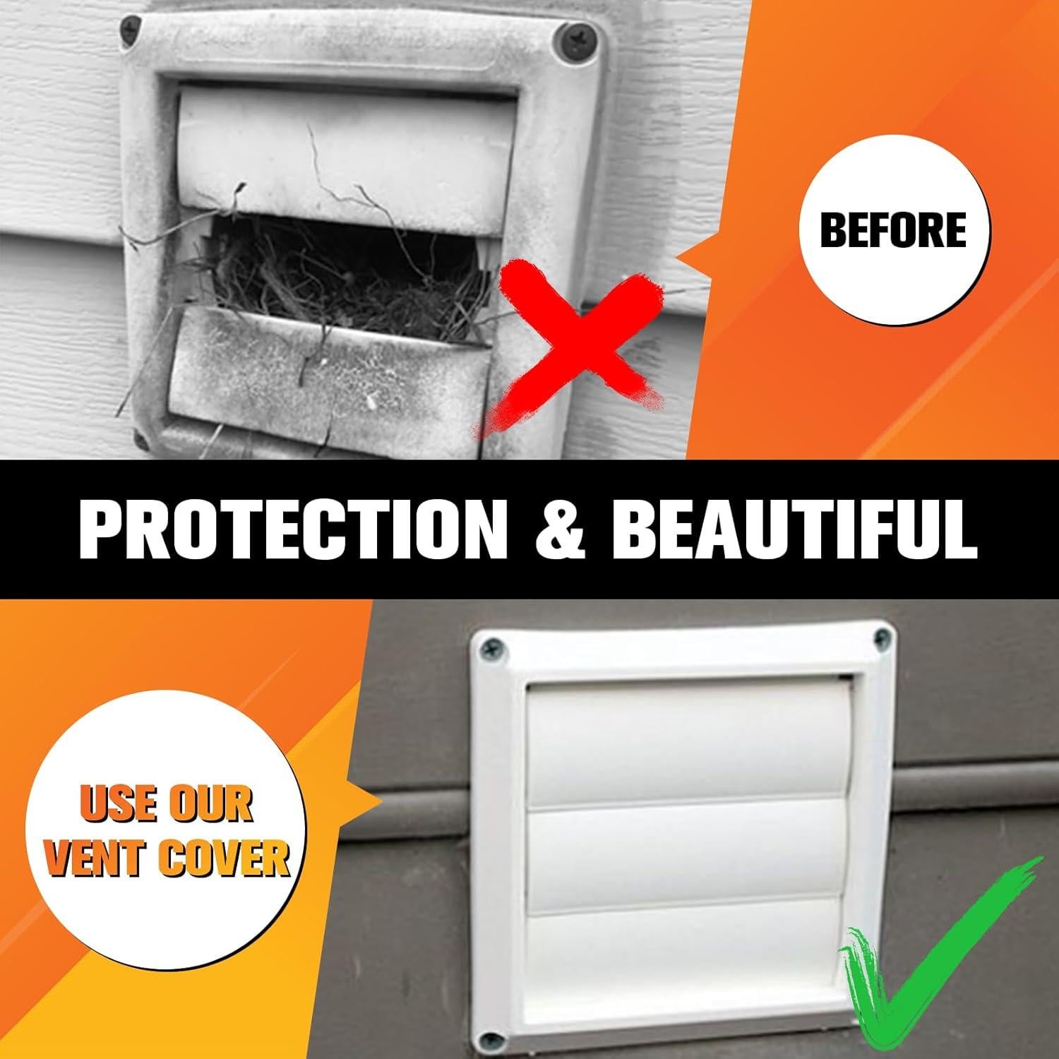 Cubierta de Ventilación para Secadora Funmit 4" Blanca