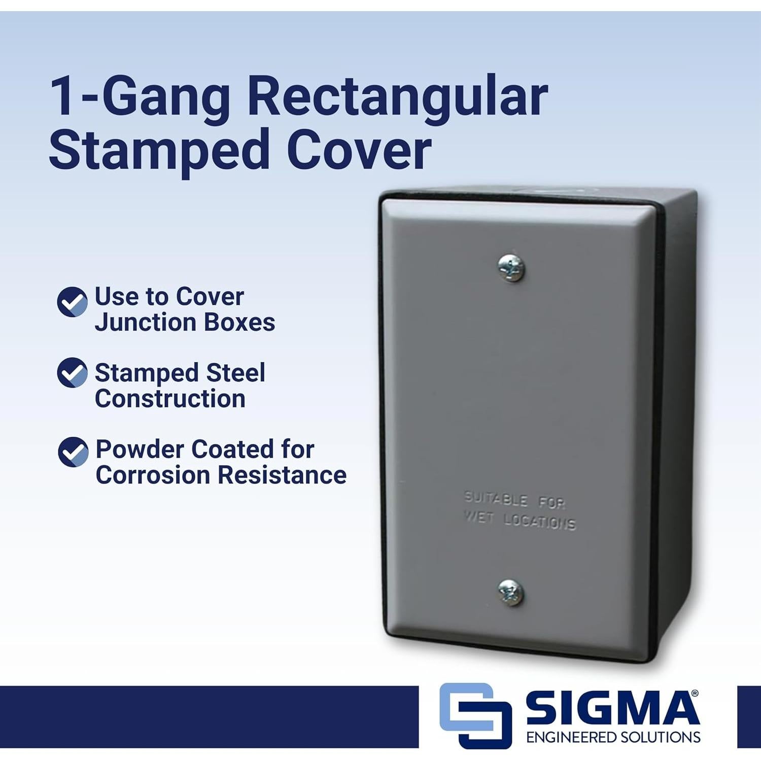 Placa Cubierta Impermeable Sigma 14240 Gris 1-Gang