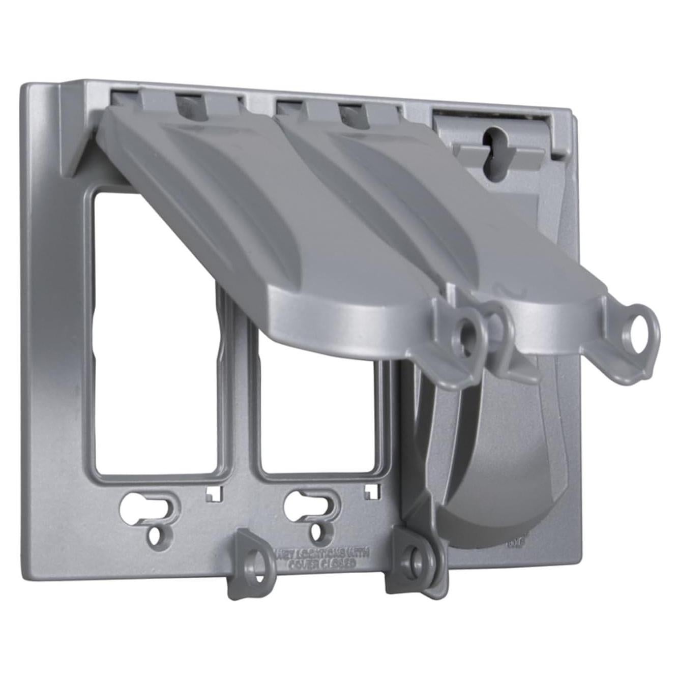 Cubierta Impermeable de Metal Hubbell-Bell MX3050S 3 Gang Gris