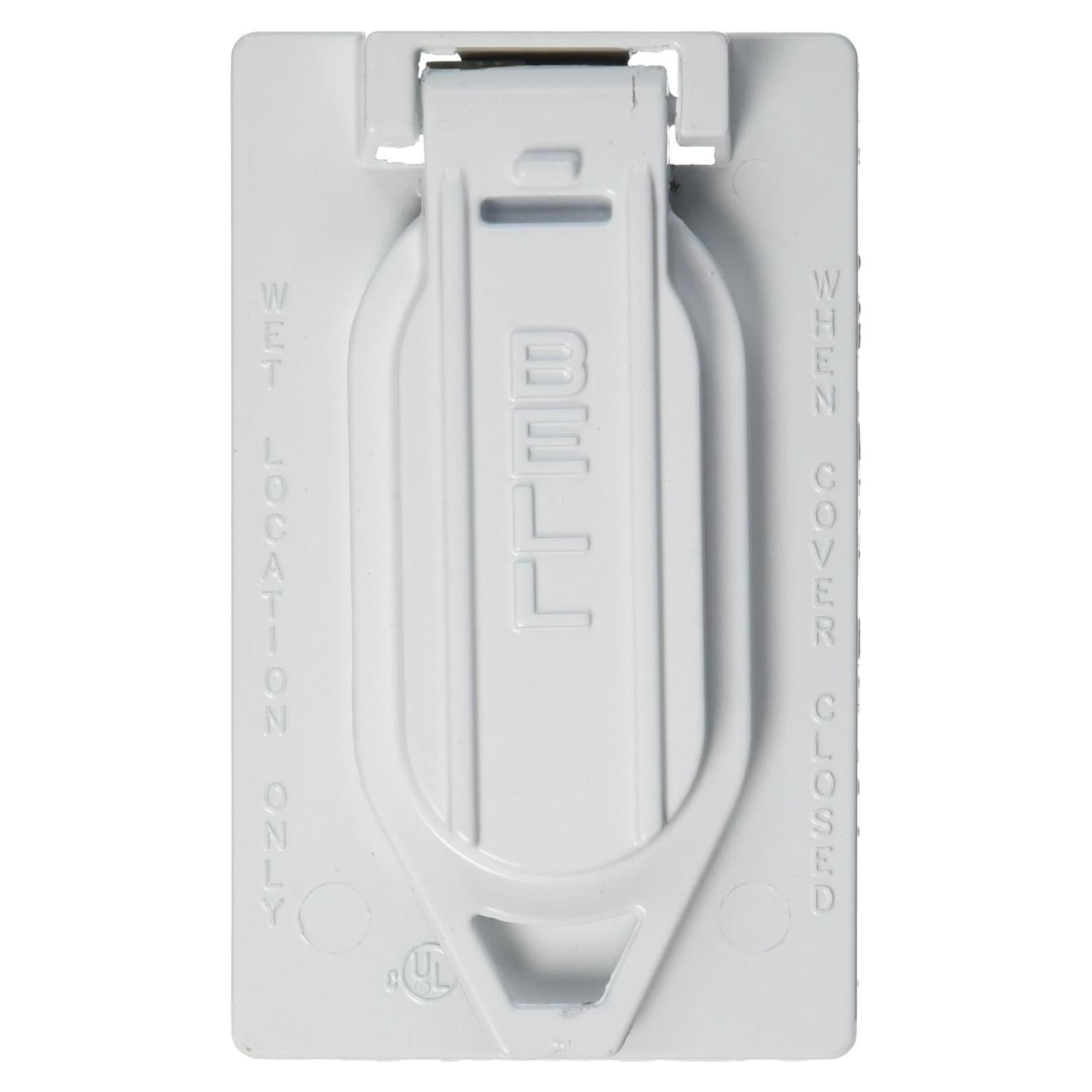 Cubierta a Prueba de Climas Hubbell Bell 5146-0 Dúplex Blanca
