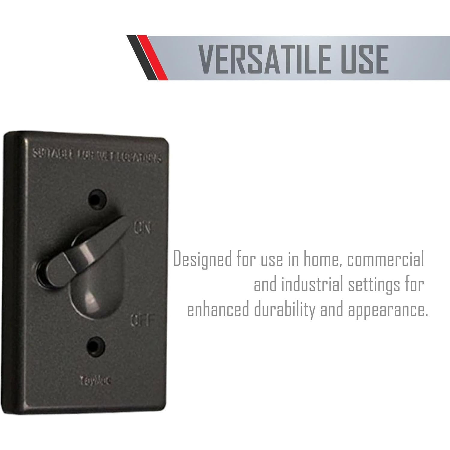 Cubierta a Prueba de Climas TayMac TC100Z 1-Gang Bronce