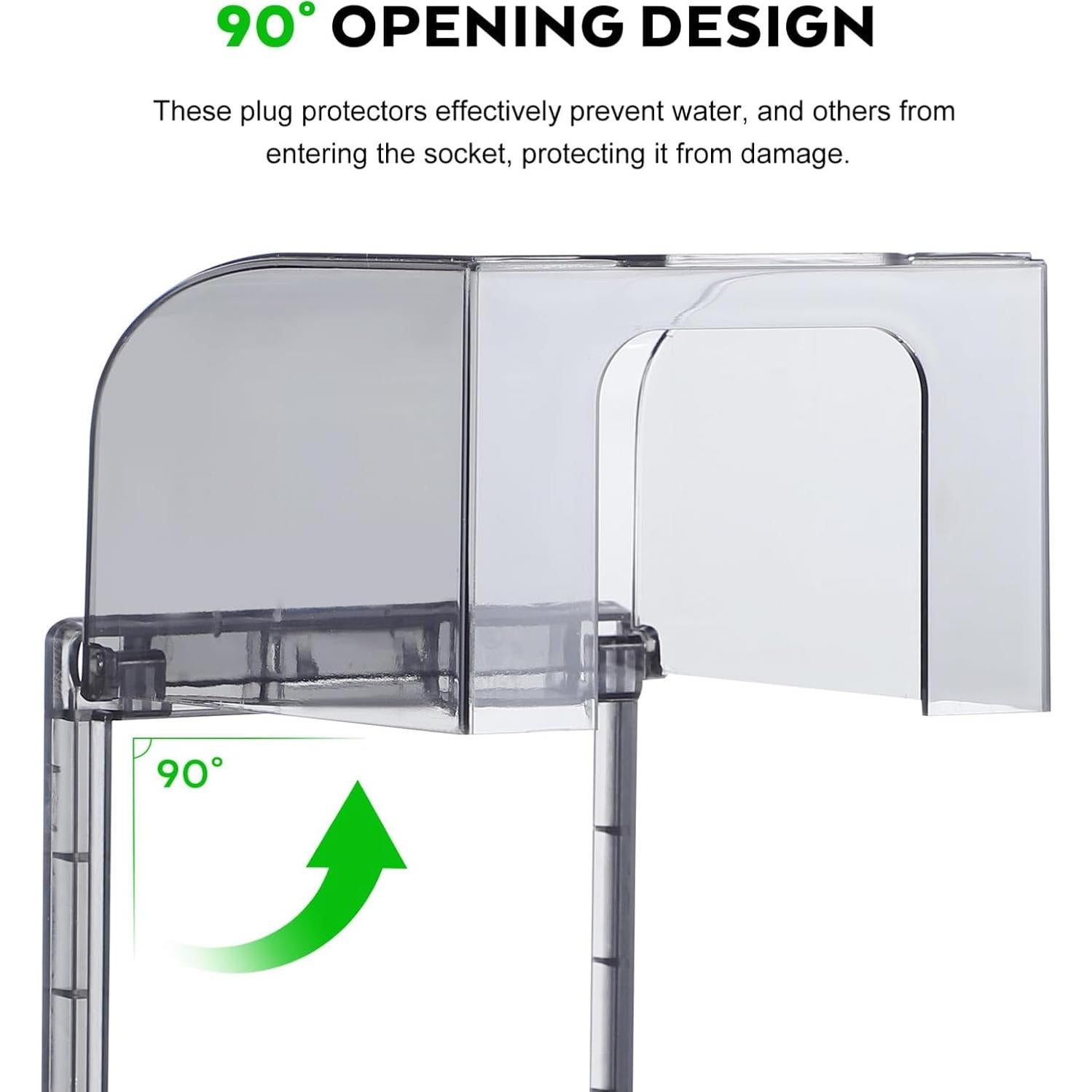 Cubierta de Enchufe Impermeable DOITOOL 2pcs 11.5x10cm