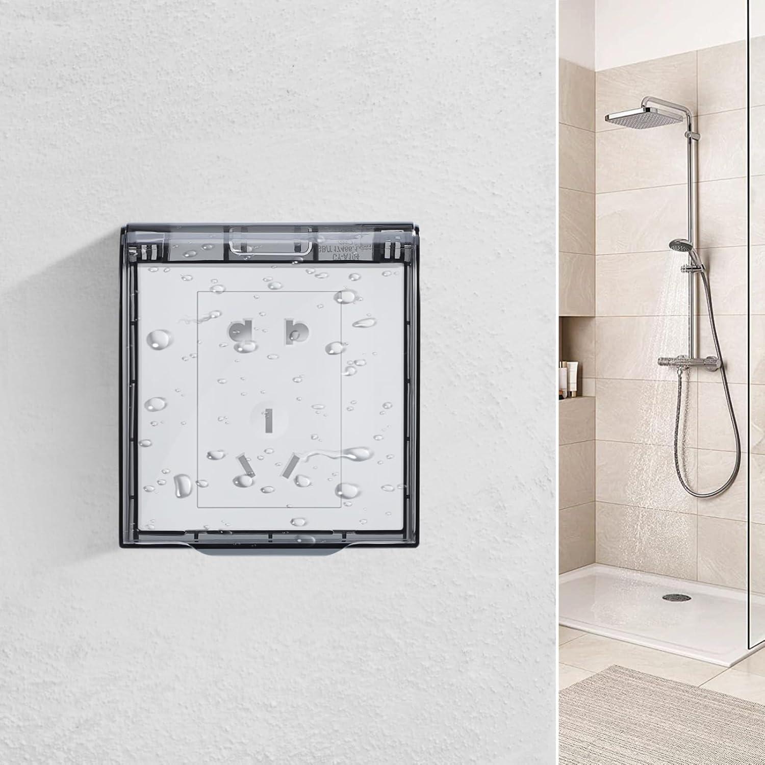 Cubierta de Enchufe Impermeable DOITOOL 2pcs 11.5x10cm